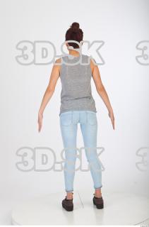 Whole body blue jeans gray woman singlet of Molly 0005